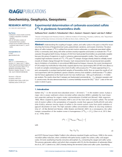 Experimental determination of carbonate‐associated sulfate δ34S in