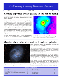 Spring 2014 - Yale Astronomy