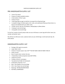pre-kindergarten supply list kindergarten supply list
