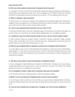 Home Insurance FAQ