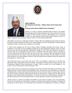 (Jeff) Roy Past National Commander