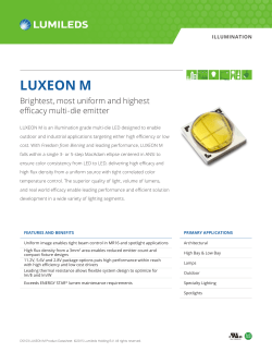 LUXEON M Product Datasheet