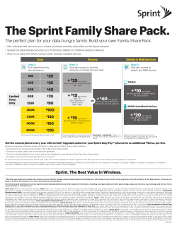 The Sprint Family Share Pack.