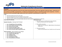 Mathematics Pacing Resource Document