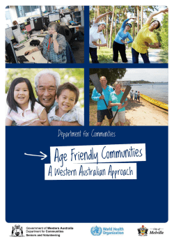 Age-Friendly Communities - Department of Local Government and