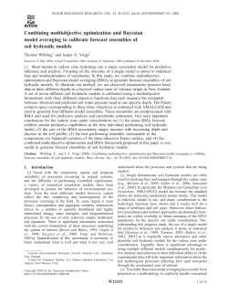 Combining multiobjective optimization and Bayesian model