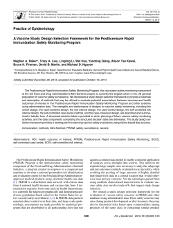 A Vaccine Study Design Selection Framework for the Postlicensure