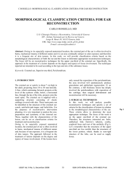 MORPHOLOGICAL CLASSIFICATION CRITERIA FOR EAR