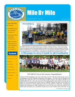 MileBY Mile - Hopkinton Running Club