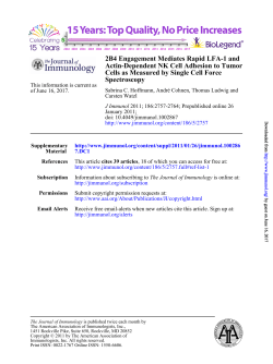 Spectroscopy Cells as Measured by Single Cell Force Tumor Actin