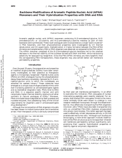Backbone Modifications of Aromatic Peptide Nucleic Acid (APNA