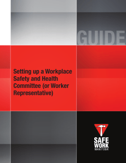 Setting up a Workplace Safety and Health Committee