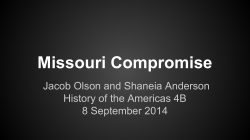 Missouri Compromise of 1820