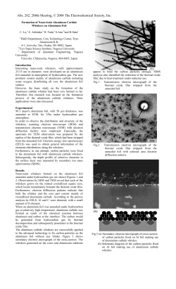 Al4C3 Al4C3 - The Electrochemical Society
