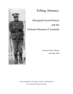 Telling Absence - Open Research