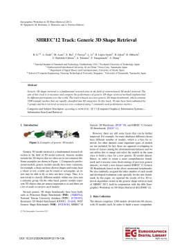 SHREC`12 Track: Generic 3D Shape Retrieval