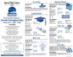 Special Public Cruises