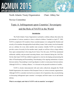 Infringement upon Countries` Sovereignty and the Role of NATO in