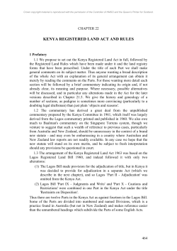 kenya registered land act and rules