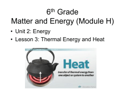 6th Matter and Energy U2L3 notes