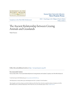 The Ancient Relationship between Grazing