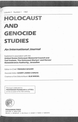 Review of Hitler and the Armenian Genocide by Kevork Bardakjian.