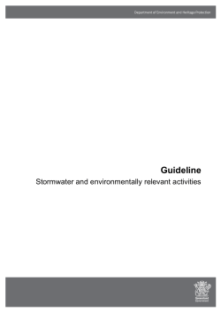 Stormwater Guideline: Environmentally Relevant Activities