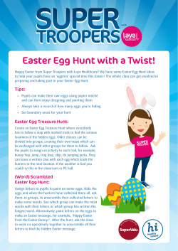 Easter Egg Hunt with a Twist!