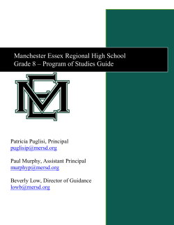 8th curriculum - Manchester Essex Regional School District