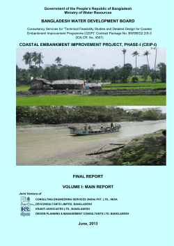 BANGLADESH WATER DEVELOPMENT BOARD COASTAL