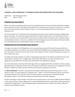 Sugar Cane 2014 - Kiko Technology