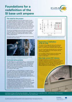 Foundations for a redefinition of the SI base unit ampere