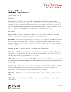 Joslyn Art Museum TIMELINE &ndash; Ancient Greece