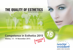 Competence in Esthetics 2015