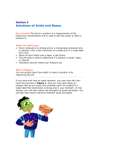 Section 3 Solutions Of Acids And Bases