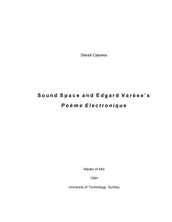 Masters thesis - Densil Cabrera