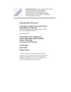 Full Text  - Demographic Research