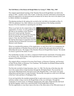 The Full History of the Roosevelt Rough Riders by George F. Miller
