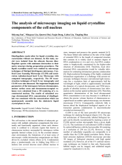 The analysis of microscopy imaging on liquid crystalline