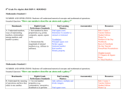 Essential Question: &ldquo;How can numbers describe an atom and a