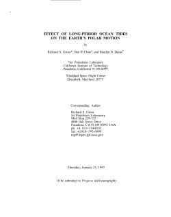 effect of long-period ocean tides on the earth`s polar motion