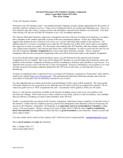 AP Chemistry - James Logan High School