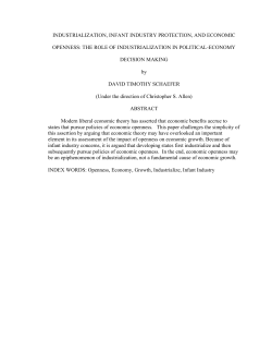 industrialization, infant industry protection, and economic