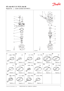 ICS, size 40 (1-3) / ICLX, size 40 Repair kit | Code number