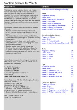 Practical Science for Year 3
