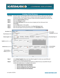 Creating a Price File Source