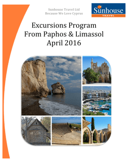 English Excursions Program Paphos _ Limassol April 2016