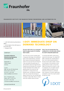 i-dot: immediate drop on demand technology