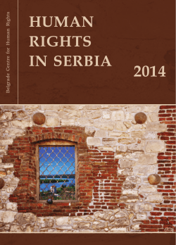 Human Rights in Serbia 2014 - Beogradski centar za ljudska prava