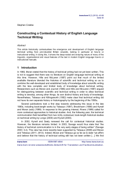 Constructing a Contextual History of English Language - trans-kom